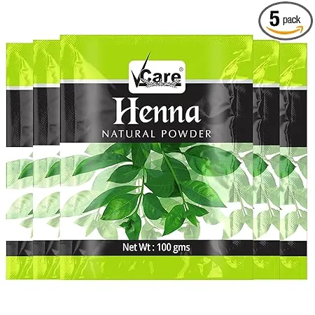 VCare Henna Natural Powder for Hair - 100 gm Conditioning & Anti-Dandruff
